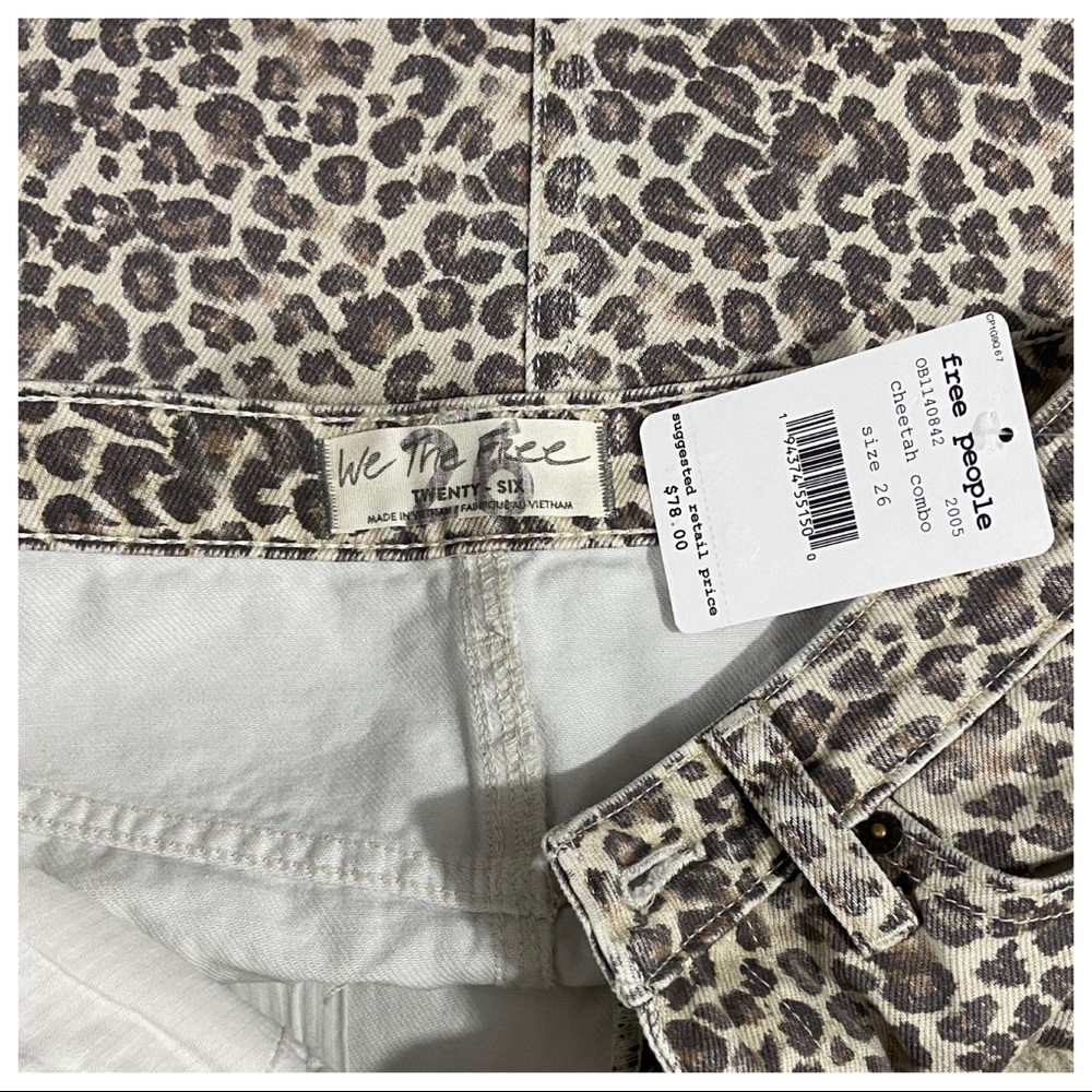 NWT Free People Printed Bailey Denim Mini - Picture 6 of 6